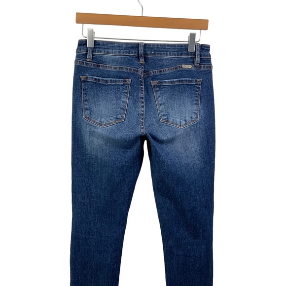 KanCan Mid Rise Distressed Skinny Jeans Size 27 Blue Jeans With Stretch H14 - Picture 7 of 11